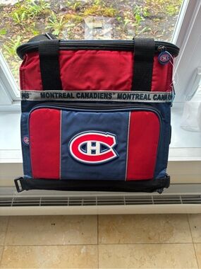 NHL Montreal Canadiens Red and Blue Lunch Bag